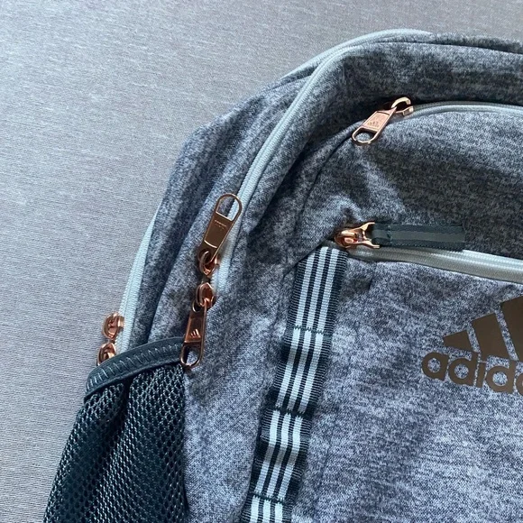 Adidas grey & white backpack. - Picture 3 of 11